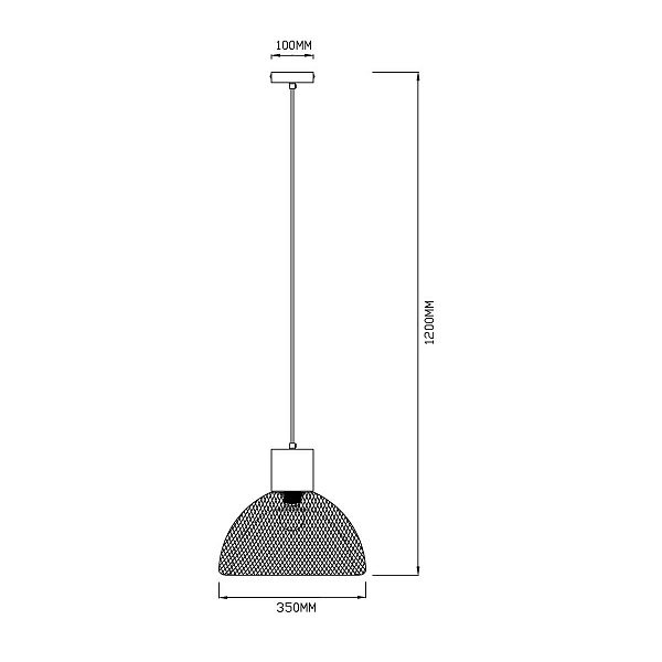 Подвес ARTE LAMP CASTELLO A7046SP-1BK