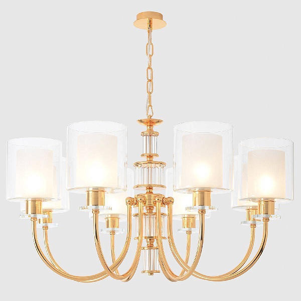 Люстра подвесная CRYSTAL LUX ELENA ELENA SP8 GOLD