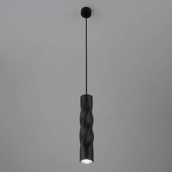 Подвес EUROSVET SCROLL 50136/1 LED черный 5W