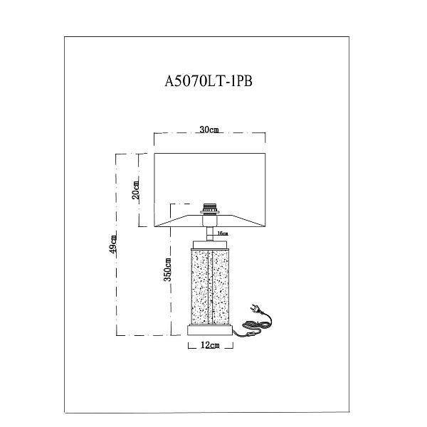 Настольная лампа ARTE LAMP BAYMONT A5070LT-1PB