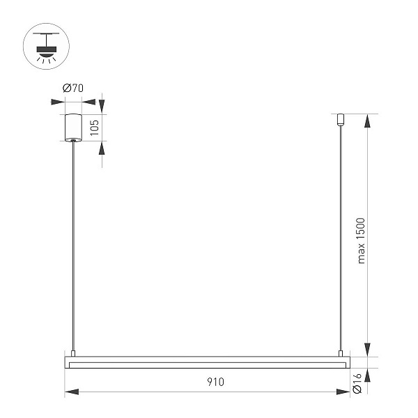 Подвес ARLIGHT UMBRA 36944