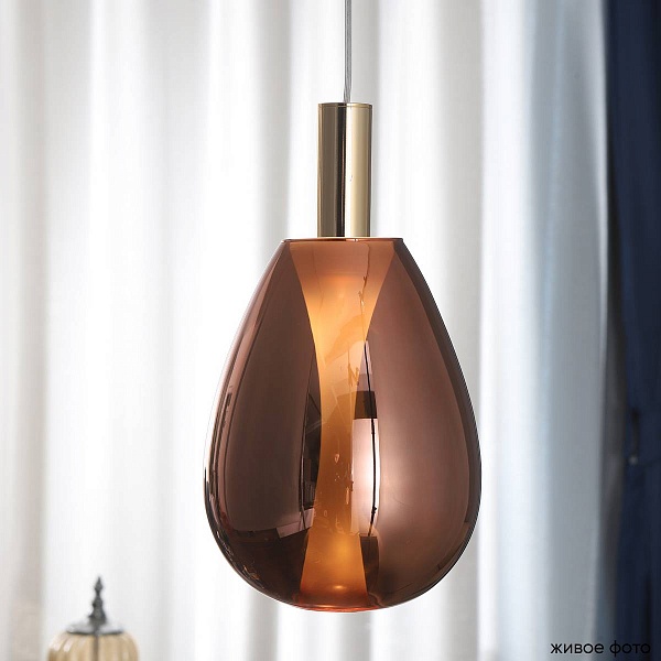 Подвес CRYSTAL LUX GAUDI SP4W LED COPPER