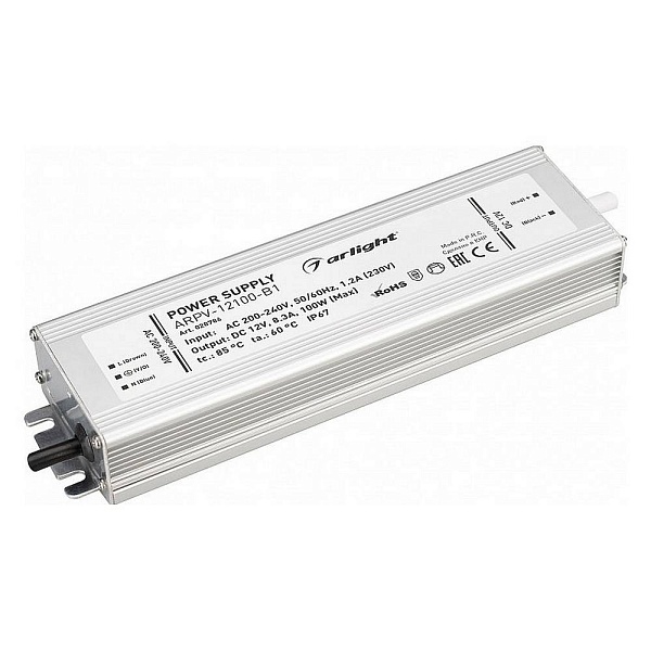 Блок питания ARLIGHT ARPV 12V 100W IP67 28786