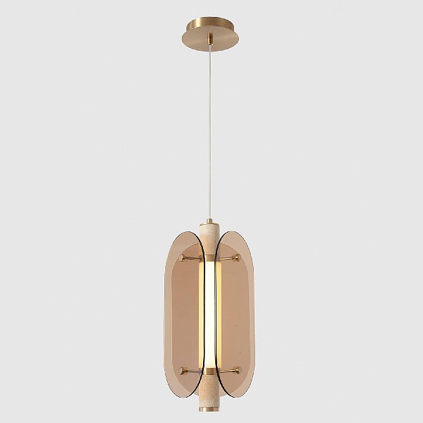Подвес CRYSTAL LUX AMARILLO AMARILLO SP18W LED BRASS