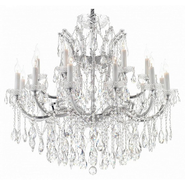 Люстра подвесная ILAMP DIAMOND 6071-18 CR+CL