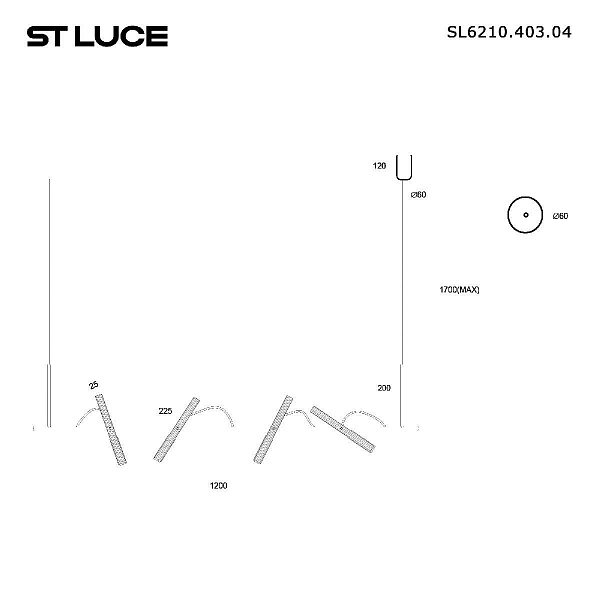 Подвес ST LUCE LILT SL6210.403.04