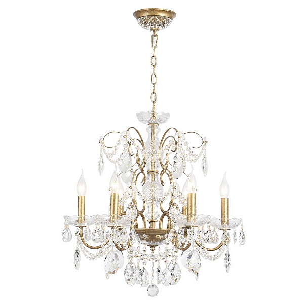 Люстра подвесная CRYSTAL LUX ODELIS SP6 GOLD