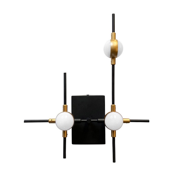 Бра ILLUMINATI MOLECULAR MB18001067-3A  black/gold