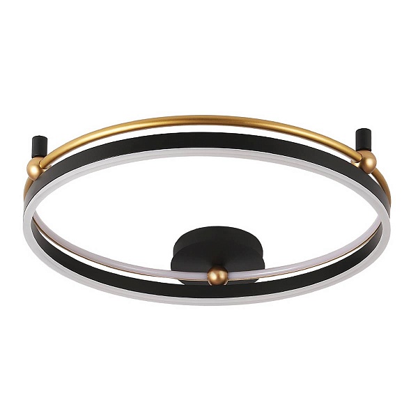 Светильник потолочный CRYSTAL LUX FERNANDO PL72W LED BLACK/GOLD