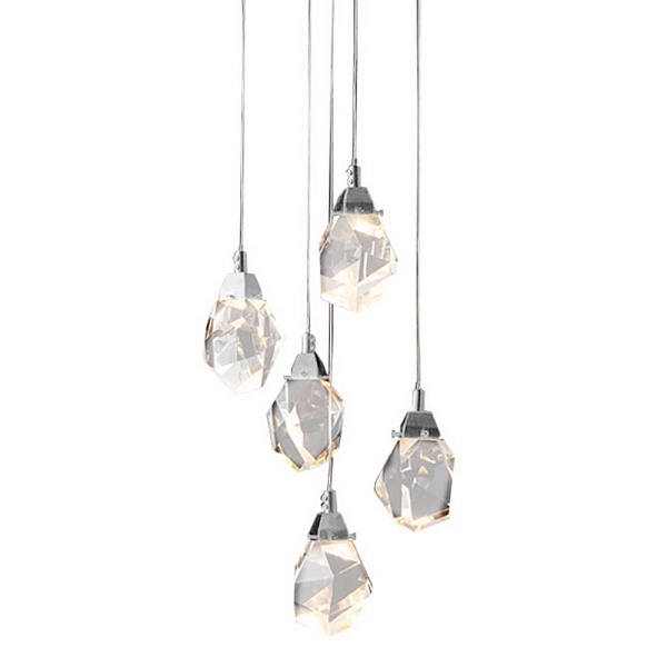 Подвес DELIGHT COLLECTION CRYSTAL ROCK MD-020B-5 chrome