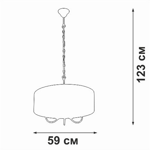 Люстра подвесная VITALUCE V3983 V3983-1/5