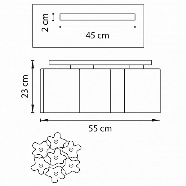 Люстра потолочная LIGHTSTAR NUBI 802073