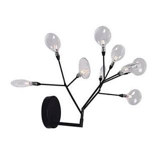Бра CRYSTAL LUX EVITA AP9 BLACK/TRANSPARENT