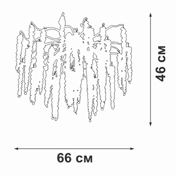 Люстра потолочная VITALUCE  V28551-8/7PL