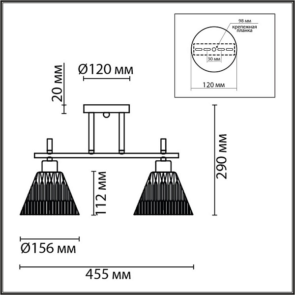 Люстра потолочная LUMION VIVIAN 8188/2C