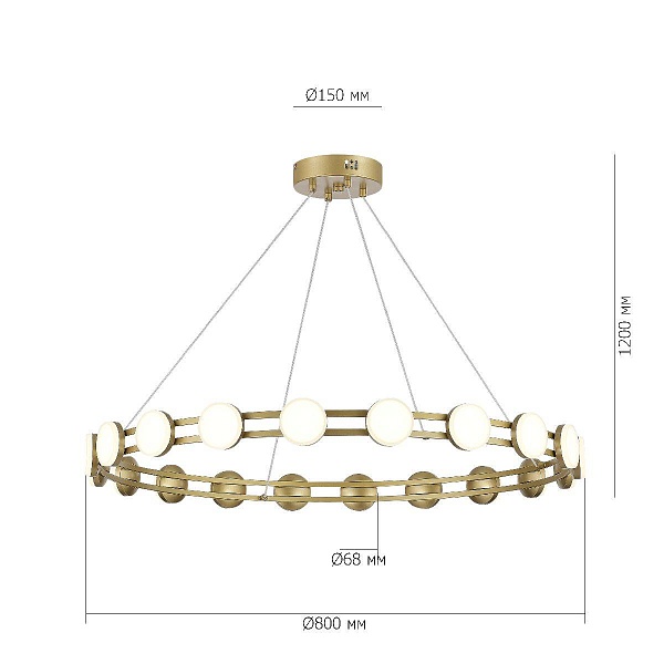Люстра подвесная ST LUCE MONRO SL6610.203.20