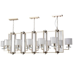 Люстра подвесная CRYSTAL LUX NICOLAS NICOLAS SP12 L1600 GOLD/WHITE