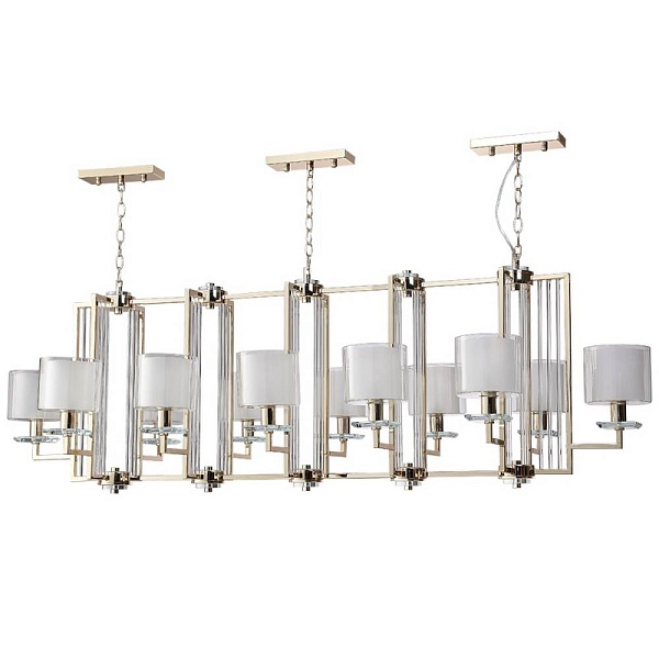 Люстра подвесная CRYSTAL LUX NICOLAS NICOLAS SP12 L1600 GOLD/WHITE
