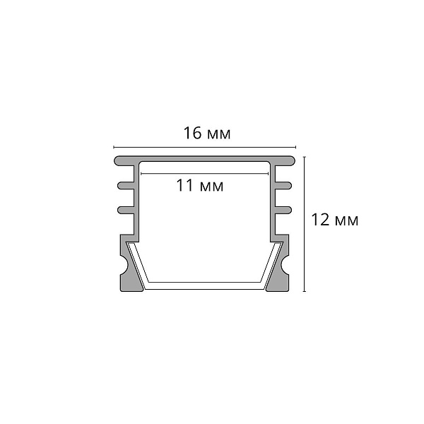 Профиль для ленты LED накладной ARTE LAMP SURFACE A161205S