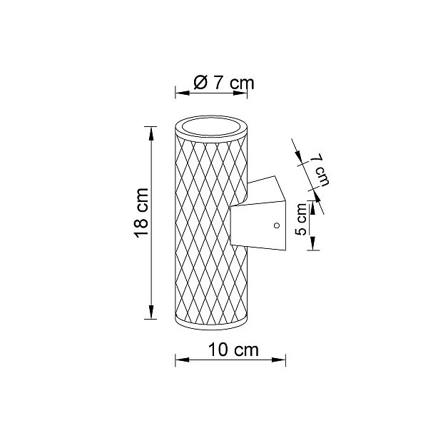 Светильник уличный настенный ARTE LAMP HYADUM A3458AL-2BK