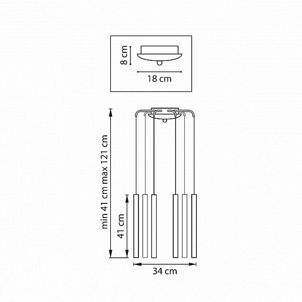 Подвес LIGHTSTAR TUBO L8T747243