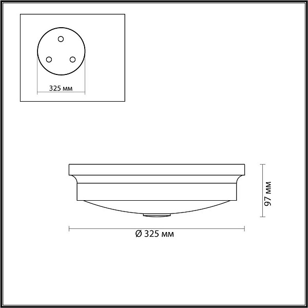 Светильник настенно-потолочный ODEON LIGHT MARSEI 4824/3C