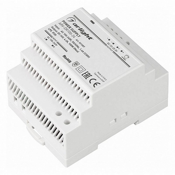 Блок питания ARLIGHT ARV-DR 24V 100W IP20 31087