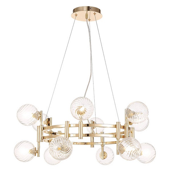 Люстра подвесная CRYSTAL LUX LUXURY SP12 GOLD