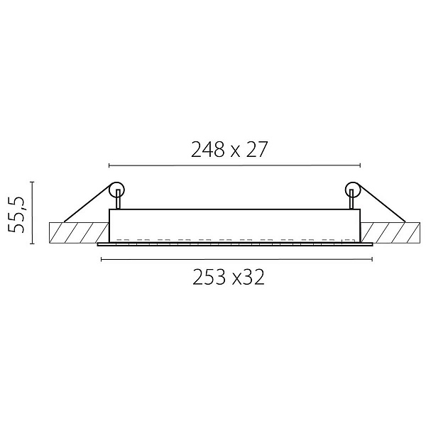 Светильник встраиваемый LIGHTSTAR GUARDA 80346