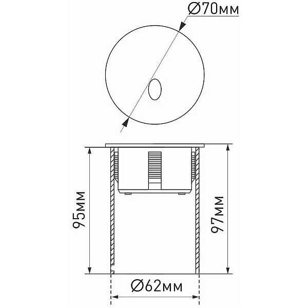 Светильник уличный встраиваемый ARLIGHT LT-GAP 25737