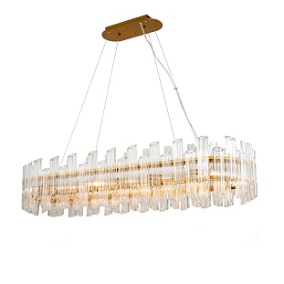 Люстра подвесная DELIGHT COLLECTION VITTORIA KG0769P-12L clear/ brass