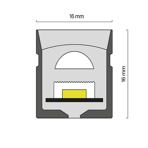 Лента LED ГИБКИЙ НЕОН 10 W/m 24V IP67 COB/320 4000K 16mm (10м) 432017 MAYTONI