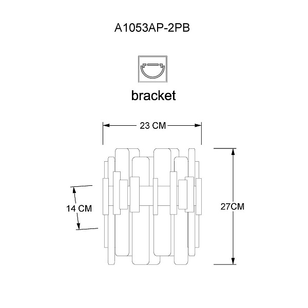 Бра ARTE LAMP ALYA A1053AP-2PB