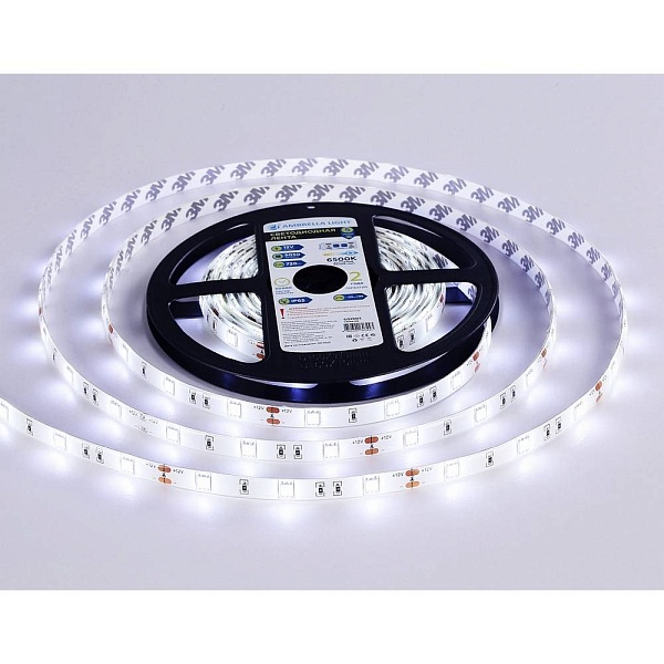 Лента LED 7,2 W/m 12V IP65 2835/30 6500K 10mm (5м) GS1903 AMBRELLA LIGHT