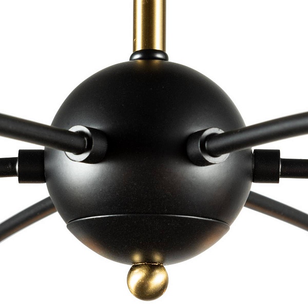 Люстра потолочная ARTE LAMP GLASGOW A1963PL-6BK