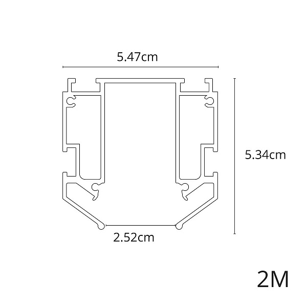 Профиль для магнитного шинопровода ARTE LAMP EXPERT-ACCESSORIES A640205