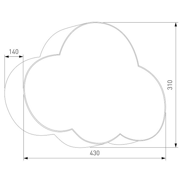 Бра TK LIGHTING CLOUD 6074 Cloud a068456