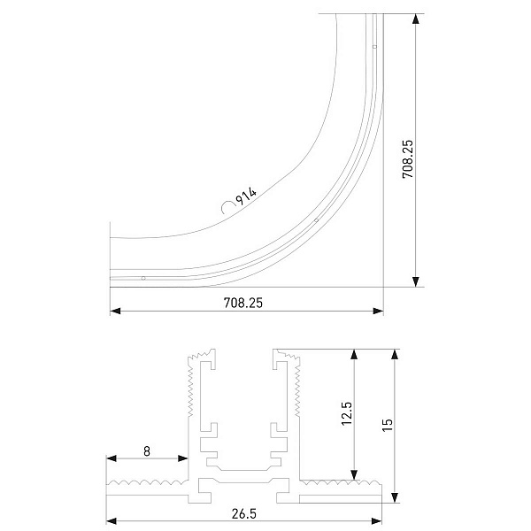 Шинопровод ELEKTROSTANDARD MINI MAGNETIC 85221/00 a068000