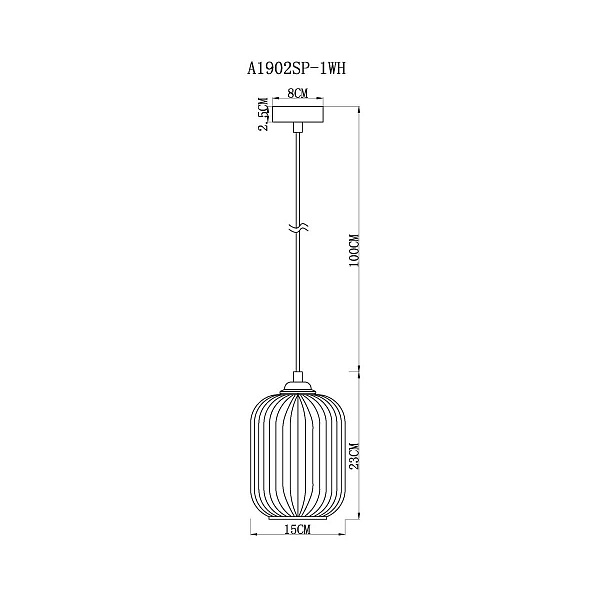 Подвес ARTE LAMP ARWEN A1902SP-1WH