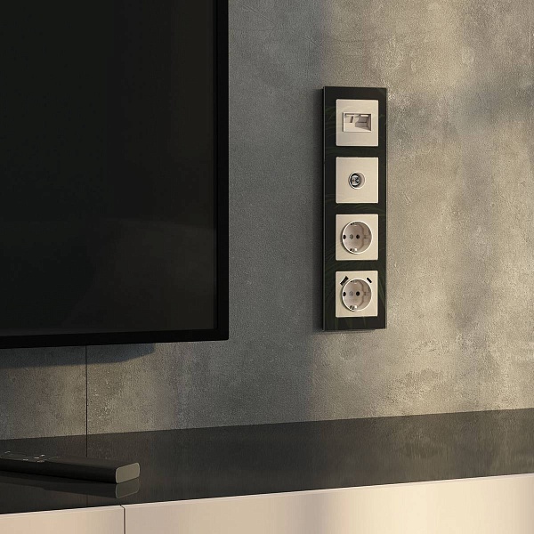 Розетка  TV одиночная, айвори , W1183043, WERKEL