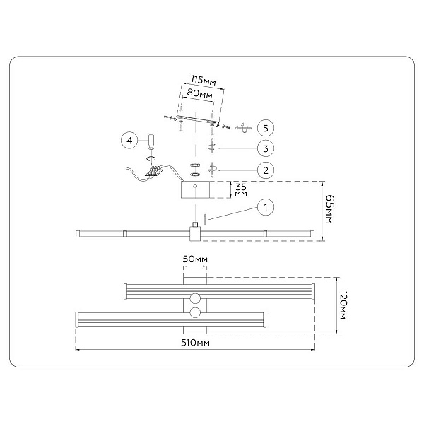 Бра AMBRELLA LIGHT COMFORT FL6151