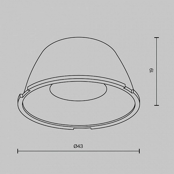 Линза MAYTONI DOWNLIGHT LensD43-36