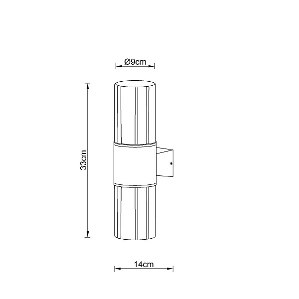 Светильник уличный настенный ARTE LAMP SEGINUS A6515AL-2BK