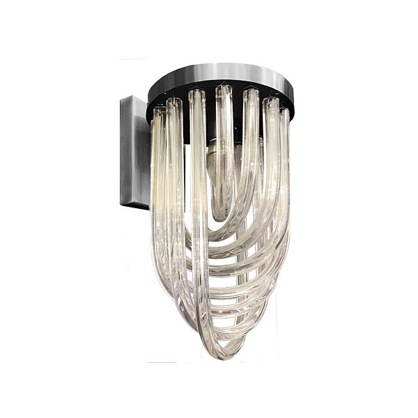 Бра DELIGHT COLLECTION MURANO GLASS A001-200 A1 chrome