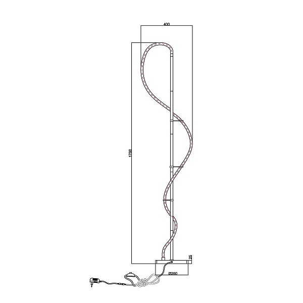 Торшер ARTE LAMP KLIMT A2850PN-35PB