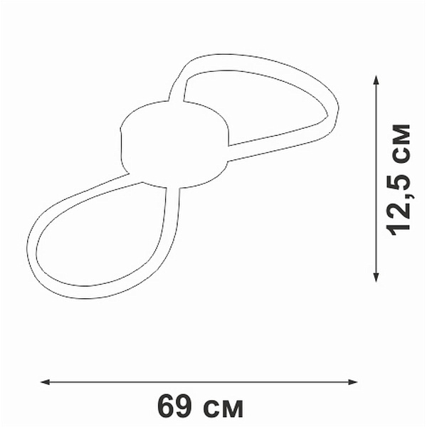Светильник потолочный VITALUCE  V3779-1/1PL