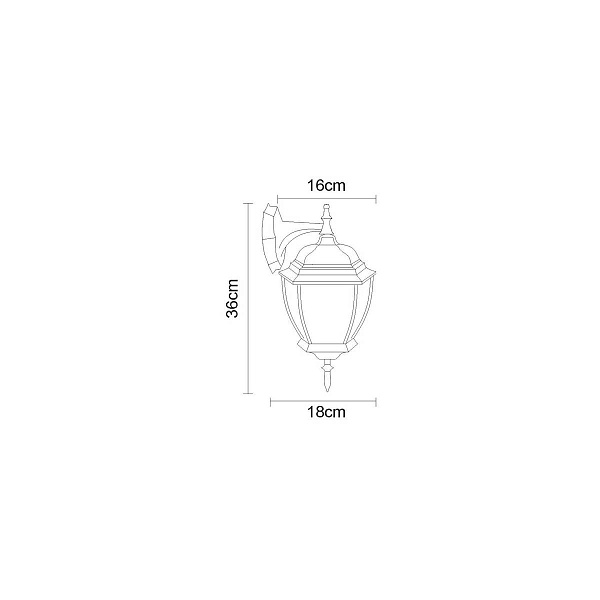 Светильник уличный настенный ARTE LAMP Pegasus A3152AL-1BN