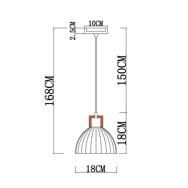 Подвес ARTE LAMP CAPRICE A4184SP-1BR