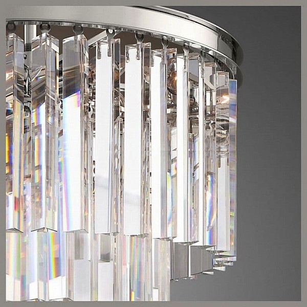 Люстра подвесная DELIGHT COLLECTION ODEON KR0387P-6 chrome/clear