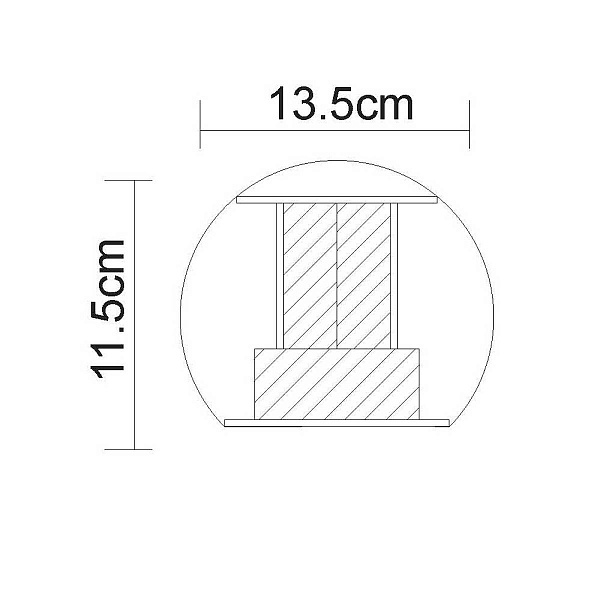 Светильник уличный настенный ARTE LAMP RULLO A1415AL-1RI